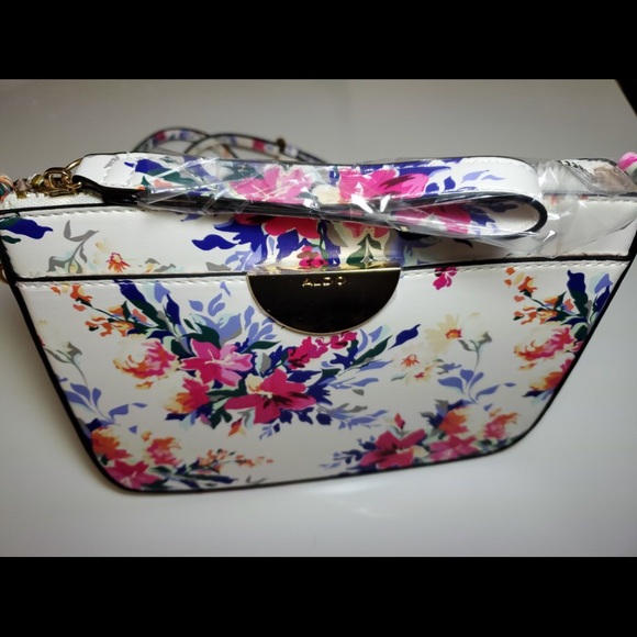 Aldo Crossbody and Clutch White-Pink Floral - Picture 7 of 7